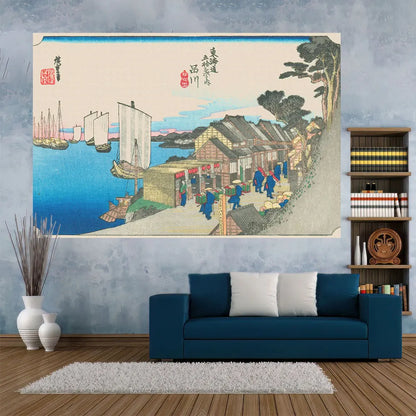 Fugaku Scenery Tapestry for Vintage Wall Art Aesthetic Home Decor by Decobites.