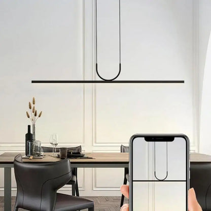 DecorBites™ Black Art LED Ceiling Chandelier for Kitchen Island and Dining Room