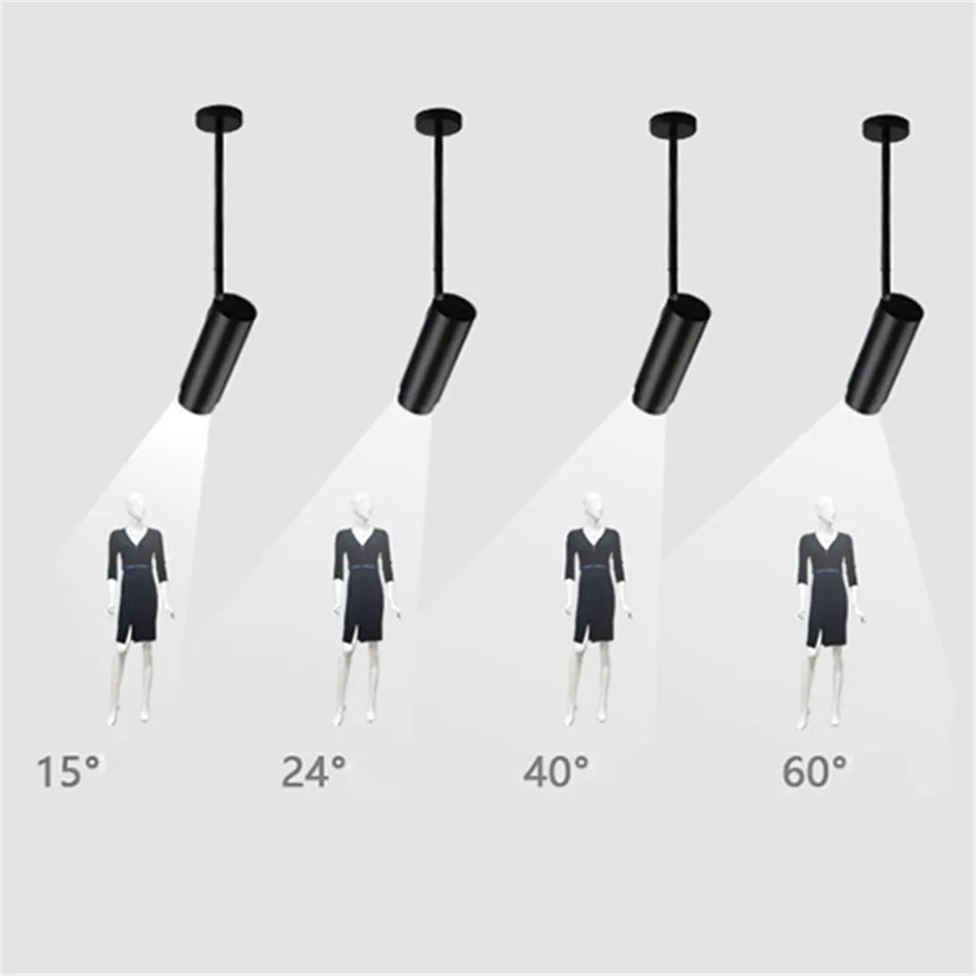 مصباح سقف DecorBites™ ذو شعاع قابل للتعديل لإضاءة مميزة للمتاجر والمكتب والبار