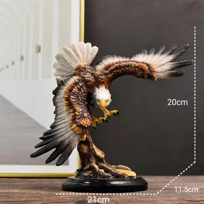 DecorBites™ Dapeng Eagle Wings Resin Art Statue Ornament for Home and Office Decor