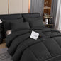 Decobites Cozy Spring Queen Duvet Set - Soft & Breathable Quilted Comforter & Pillowcase