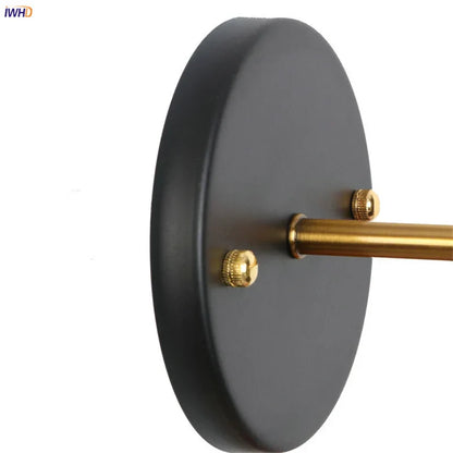 DecorBites™ Gold Industrial LED Wall Lamp for Loft Stair, Coffee Bar, Bedroom