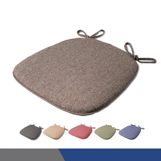 Decobites Flax Chair Cushion: Non-slip, Comfortable, Washable Seat Pad for Dining, Outdoor, and Car