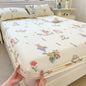 Decobites White Heart Love Pattern Fitted Sheet