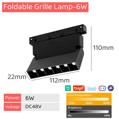 DecorBites™ LED Magnetic Track Light Dimmable Bluetooth Control Grille Spot Lighting