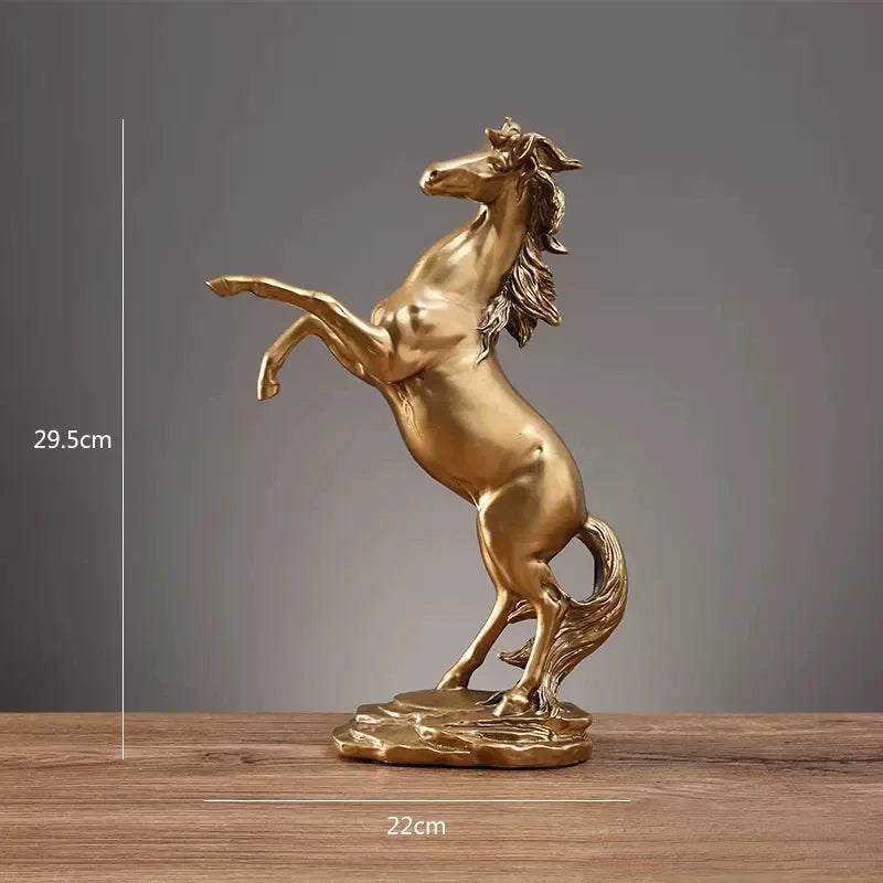 DecorBites™ Horse Resin Sculpture Home Decor - Living Room Office Animal Decoration