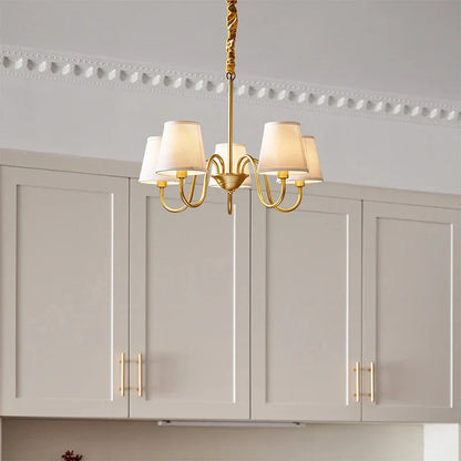 ثريا نحاسية أمريكية من DecorBites™: فخامة عصرية لغرفة المعيشة وغرفة النوم والمطعم