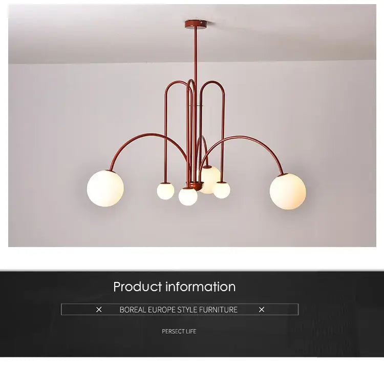 DecorBites™ Nordic Comet Glass Ball Chandelier - Elegant Home Décor