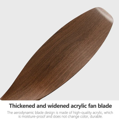 مروحة سقف DecorBites™ مقاس 52 بوصة سوداء مزودة بجهاز تحكم عن بعد لغرفة المعيشة والمطعم والمنزل