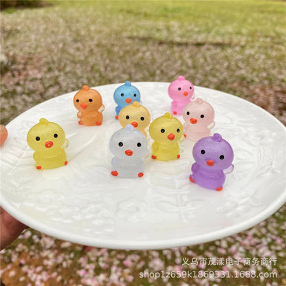 ديكور بايتس™ - تماثيل حيوانات مصغرة كاواي لتزيين المنزل وإكسسوارات رفوف الكتب