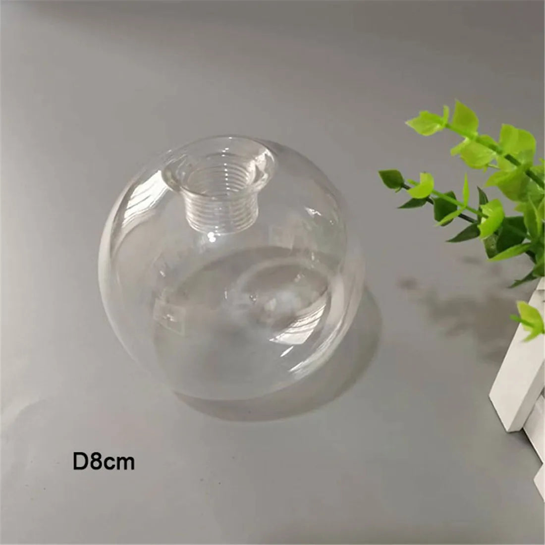 DecorBites™ Clear Glass Pendant Lamp Shade with 2.2cm Thread for Chandeliers & Hanging Lights