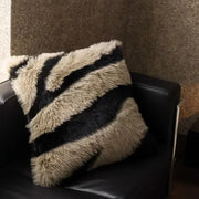Faux Fox Fur Throw Pillow