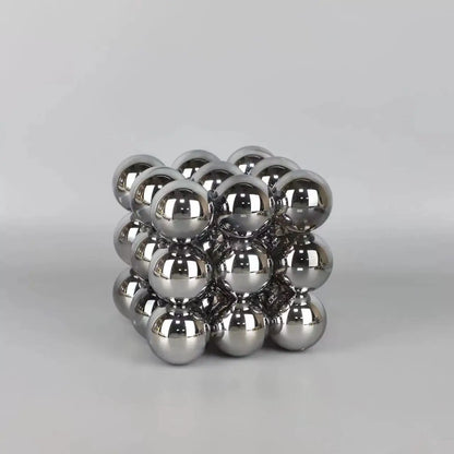 ديكور بايتس™ - مكعبات كرات زجاجية بلورية هندسية لتزيين المنزل