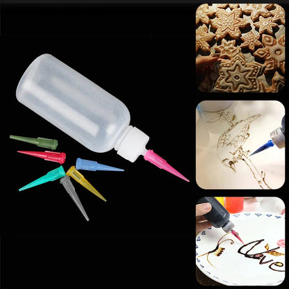 DecorBites™ Cake Decor Squeeze Bottles Set with Nozzles - 50ML