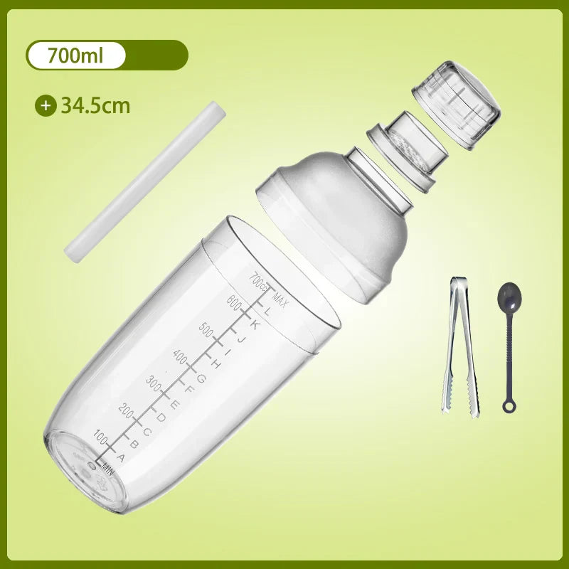 DecorBites™ Cocktail Shaker: Bartender's Beverage Mixer for Champagne & Cocktails