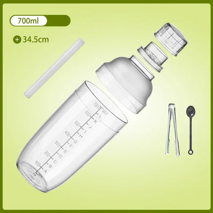 DecorBites™ Cocktail Shaker: Bartender's Beverage Mixer for Champagne & Cocktails