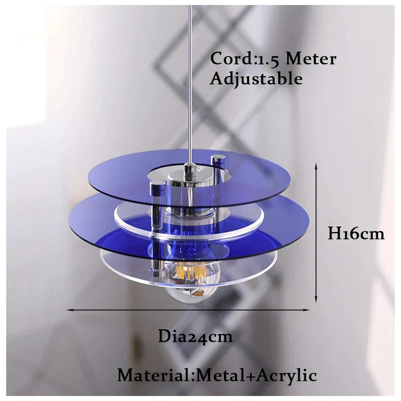 Lámpara de araña colgante acrílica DecorBites™ Bauhaus PH UFO con luces LED