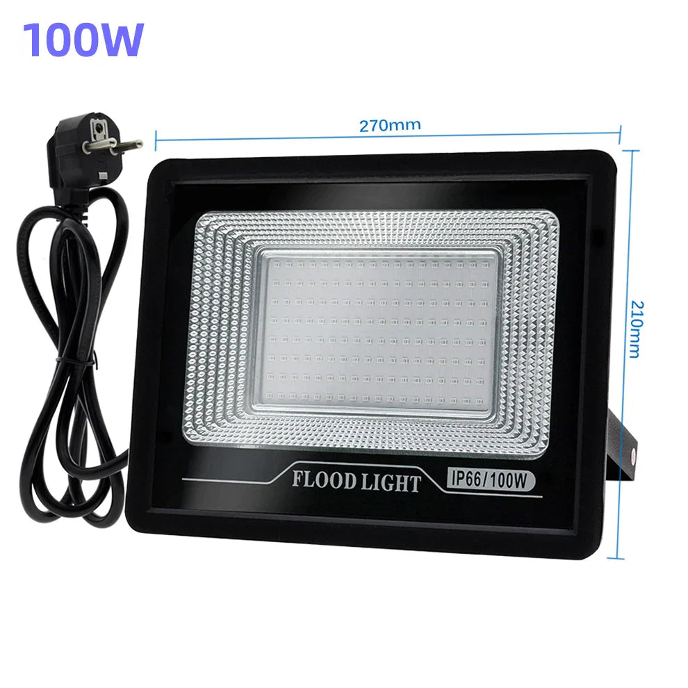 DecorBites™ 100W LED UV Black Light Flood Lamp for Party, Halloween, Xmas - 392nm