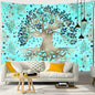 Decobites Psychedelic Tree of Life Mandala Wall Tapestry for Boho Home Decor