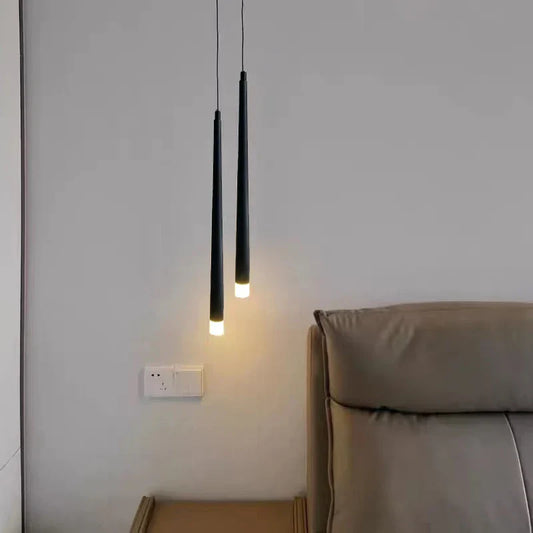 DecorBites™ LED Minimalist Pendant Lamp - Black/White for Bedroom, Dining, Coffee Shop Lighting