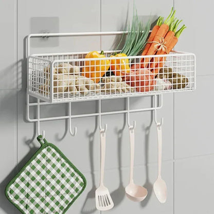 DecorBites™ Bathroom & Kitchen Wall Shelf Organizer - Square Shampoo Storage Rack