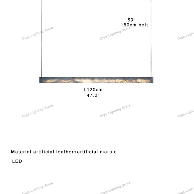 DecorBites™ 2025 Marble Design Pendant Light - Dimmable LED Office Bar Decor