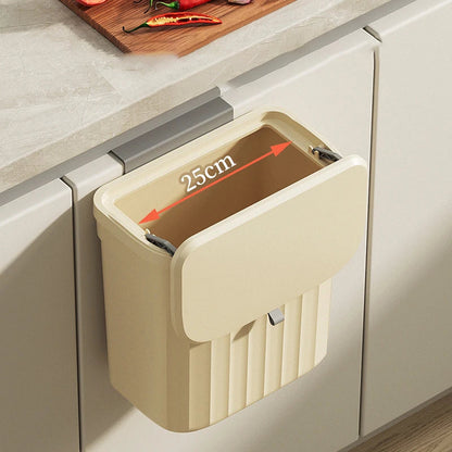 DecorBites™ Kitchen Cabinet Hanging Trash Can with Lid and Large Capacity