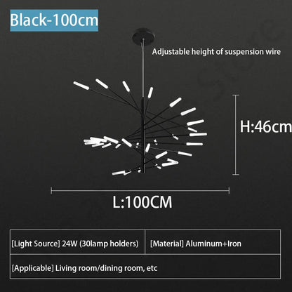 DecorBites™ LED Fireworks Ceiling Pendant Light - Modern Luxury Dimmable Room Decoration