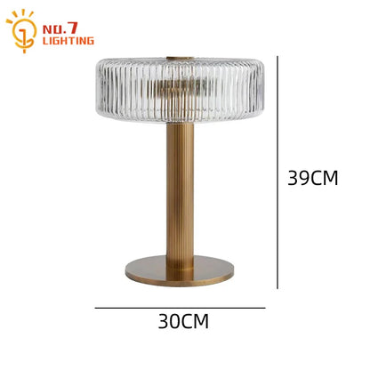 DecorBites™ Glass Table Lamp LED G4 Luxury Minimalist Modern Light Fixtures for Home Decor