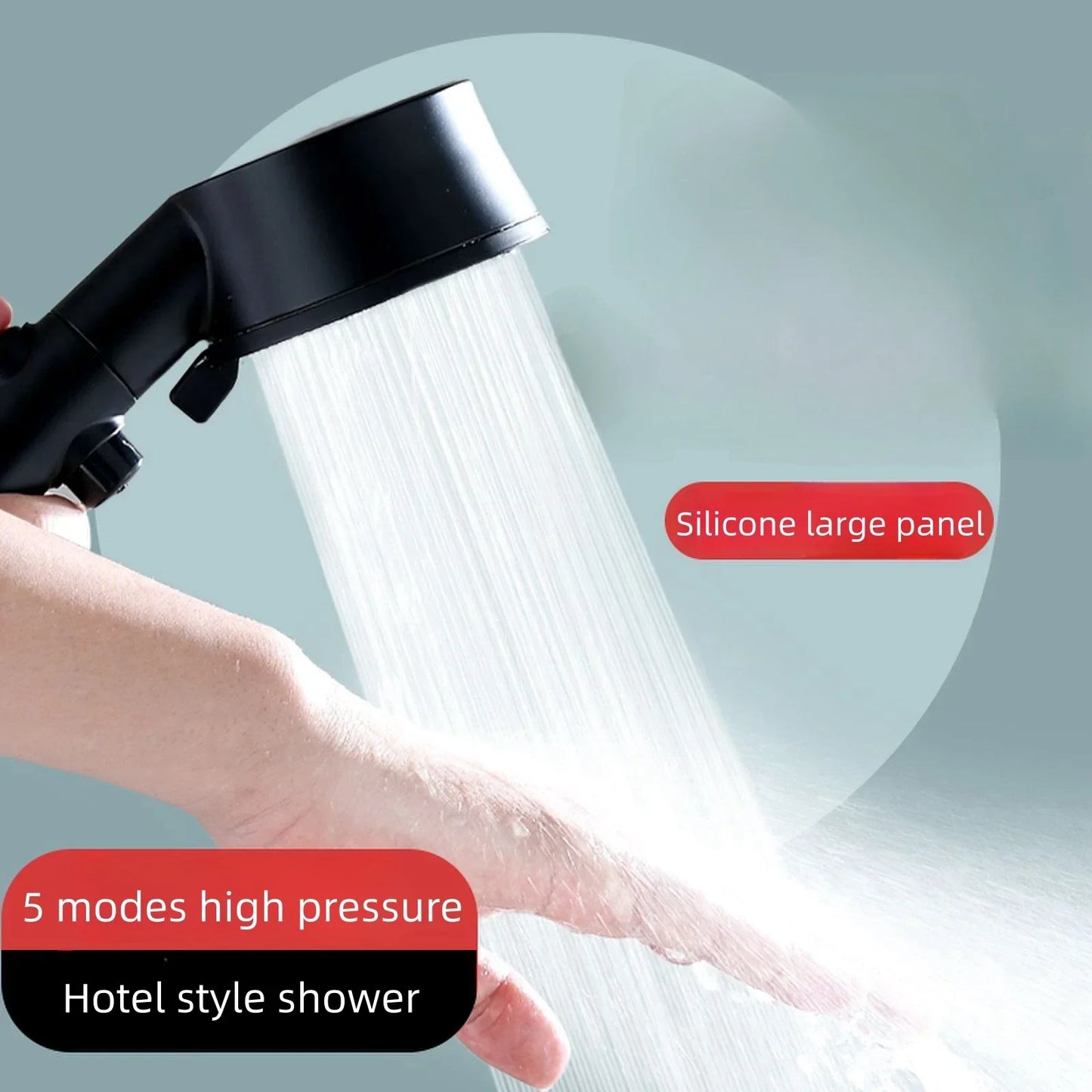 DecorBites™ High Pressure Hand-held Showerhead Kit for Bathroom Essentials