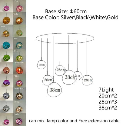 Nordic Lava Acrylic Pendant Light