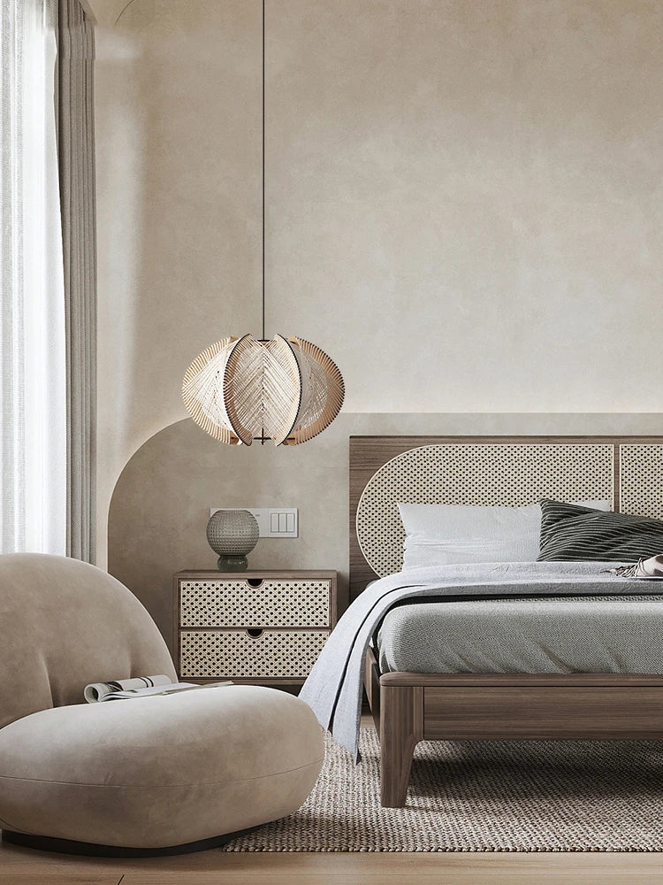 DecorBites™ Handmade Rattan Pendant Lamp for Seaside Homes & Resorts