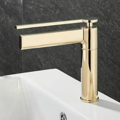 DecorBites™ Basin Faucet: Deck Mounted Hot Cold Water Mixer Taps for Bathroom Sink