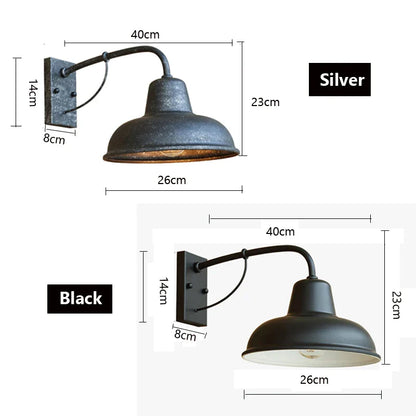 DecorBites™ Iron Outdoor Garden Wall Lamp for Porch, Patio, or Restaurant Lighting