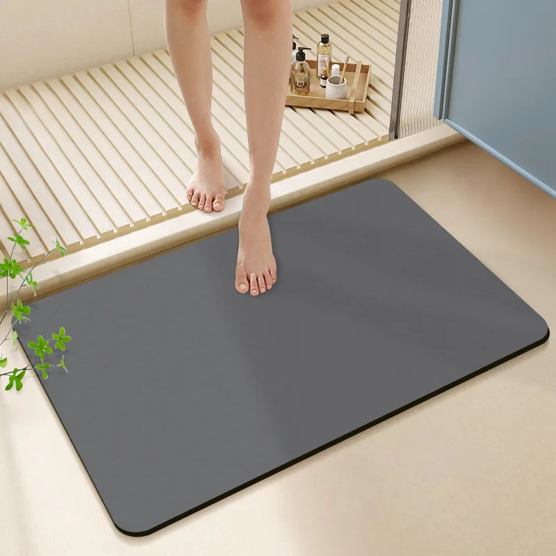 DecorBites™ Diatom Ooze Bath Rug: Super Absorbent Non-slip Mat for Bathroom & Toilets