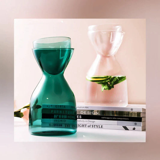 DecorBites™ Glass Tea Infuser Water Bottle Thermos Drinkware Kit