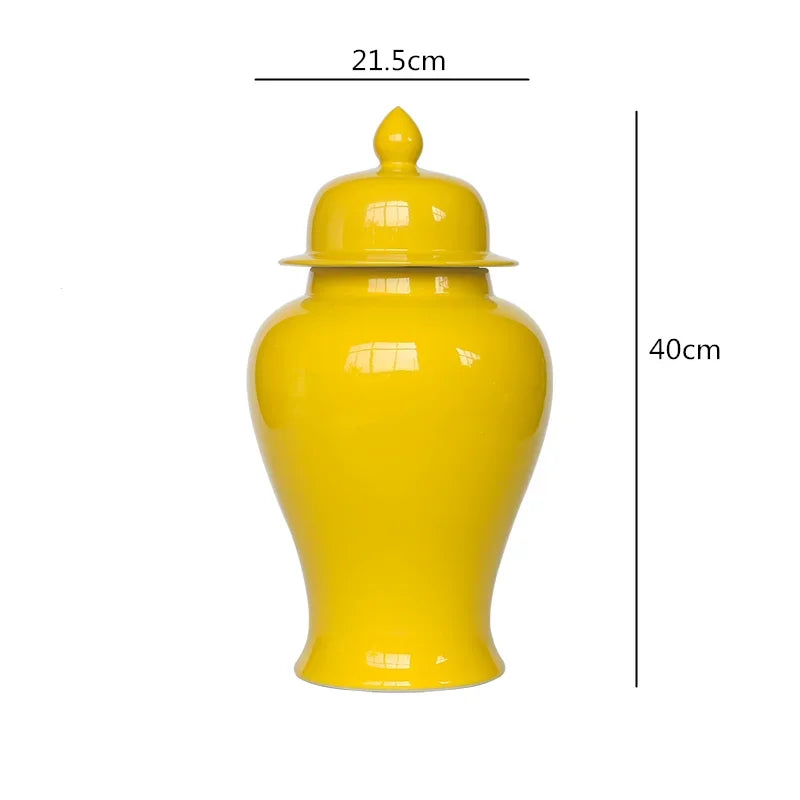 DecorBites™ Chinese Retro Handcrafted General Jar Vase for Home Decor & Storage