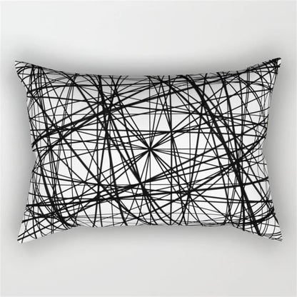 طقم غطاء وسادة للخصر بتصميم هندسي مموج من DecorBites™