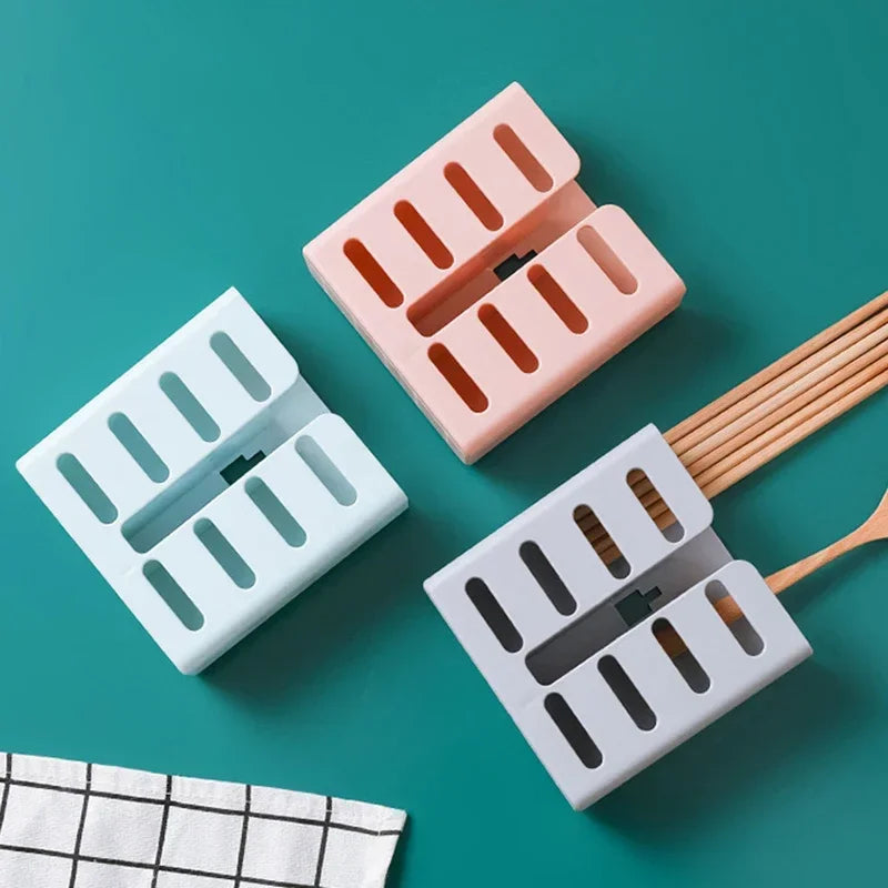 DecorBites™ Kitchen Utensils Organizer Rack - Wall-mounted Storage for Tableware and Cutlery