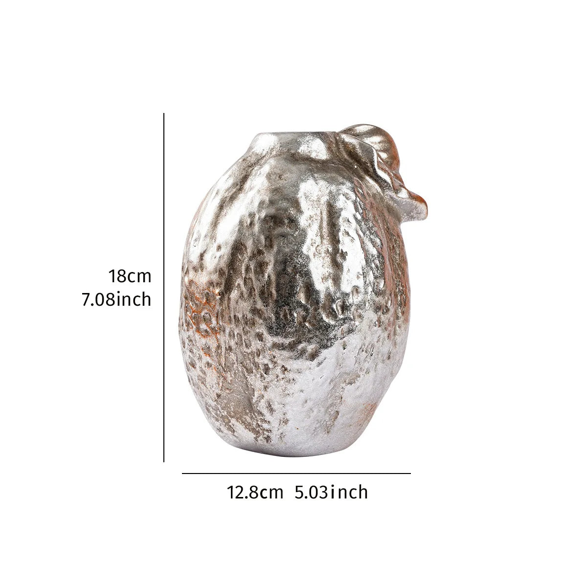 DecorBites™ Golden Star Fruit Vase: Ceramic Lemon Flowerpot & Simulated Fruit Ornaments