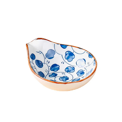 DecorBites™ Japanese Style Ceramic Sauce Plate Snack Dish Porcelain Tableware