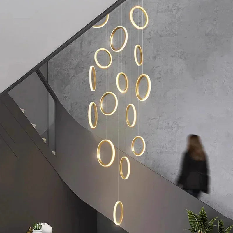 DecorBites™ LED Pendant Lights: Modern Minimalist Hanging Chandelier for Living & Dining Room