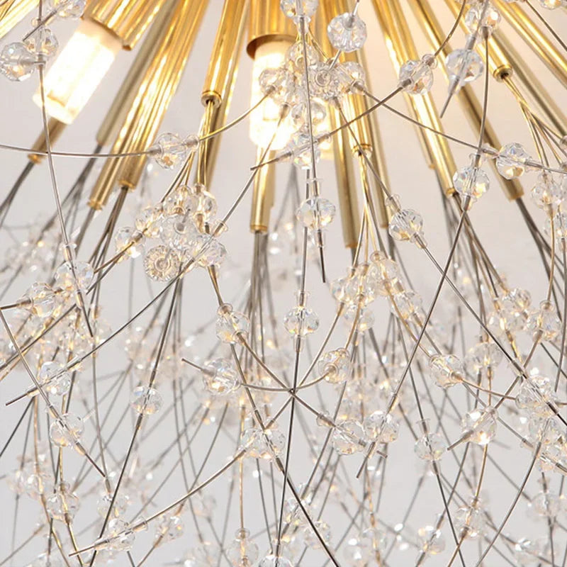 DecorBites™ Dandelion Crystal LED Ceiling Light for Home Indoor Living Dining Room