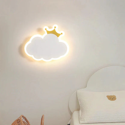 DecorBites™ Children's Room Crown Clouds Rocket Planet Night Light Bedside Lamp