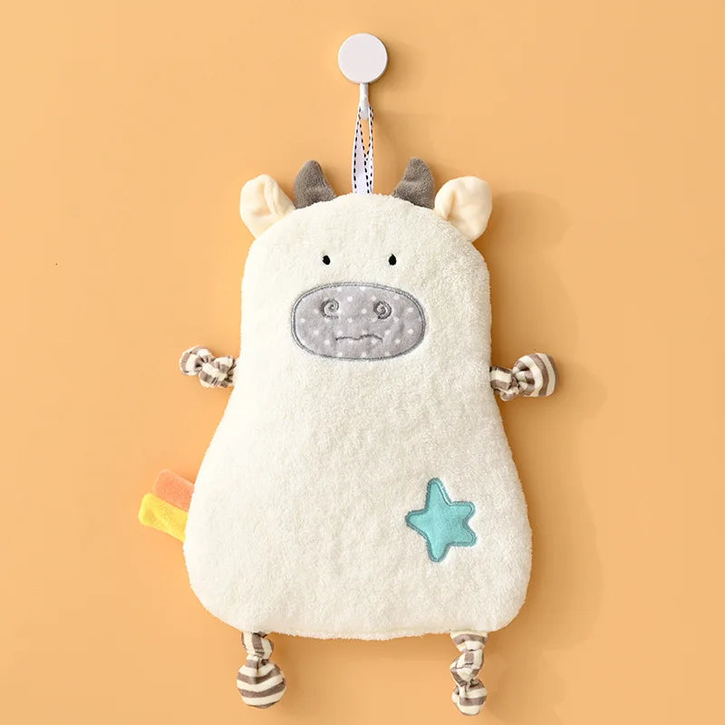 DecorBites™ Cartoon Animal Bathing Hand Towel for Kids - Soft, Absorbent Coral Velvet