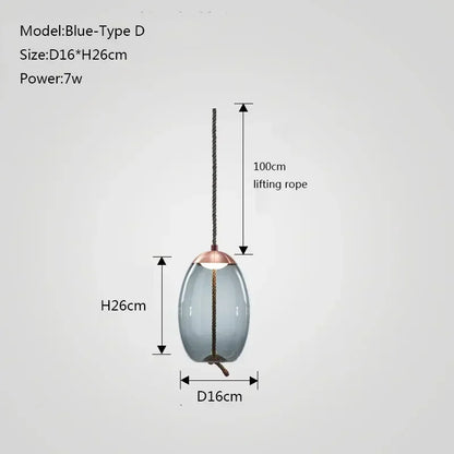 Lámpara colgante DecorBites™ con diseño de nudo de cristal para dormitorio, cocina y comedor.
