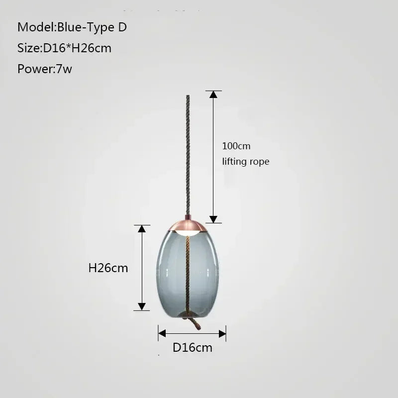 DecorBites™ Glass Chandelier Knot Pendant Lamp for Bedroom Kitchen Dining Room