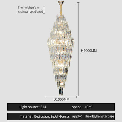 DecorBites™ Crystal Chandelier for Luxe Modern European Villa Decor