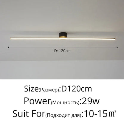 DecorBites™ LED Strip Ceiling Light: Modern, Simple, Stylish Indoor Lighting for Home, Bedroom, Hallway