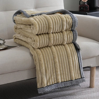 DecorBites™ Light Luxury Sofa Blanket for Autumn/Winter, Cozy Office and Bedroom Blanket